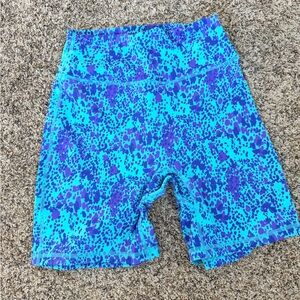 Buffbunny Snack Collection Blue Fashun print legacy shorts size small
